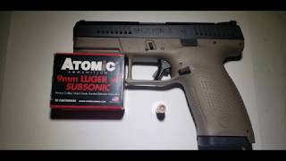 Atomic BHP 9mm 165gr+p Gel Test