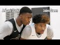 OH HE THE #1 PLAYER?! Je'Lani Clark VS. Jalen Green - THEY BATTLE IT OUT AT NIKE EYBL PRACTICE - 🌬👂😡