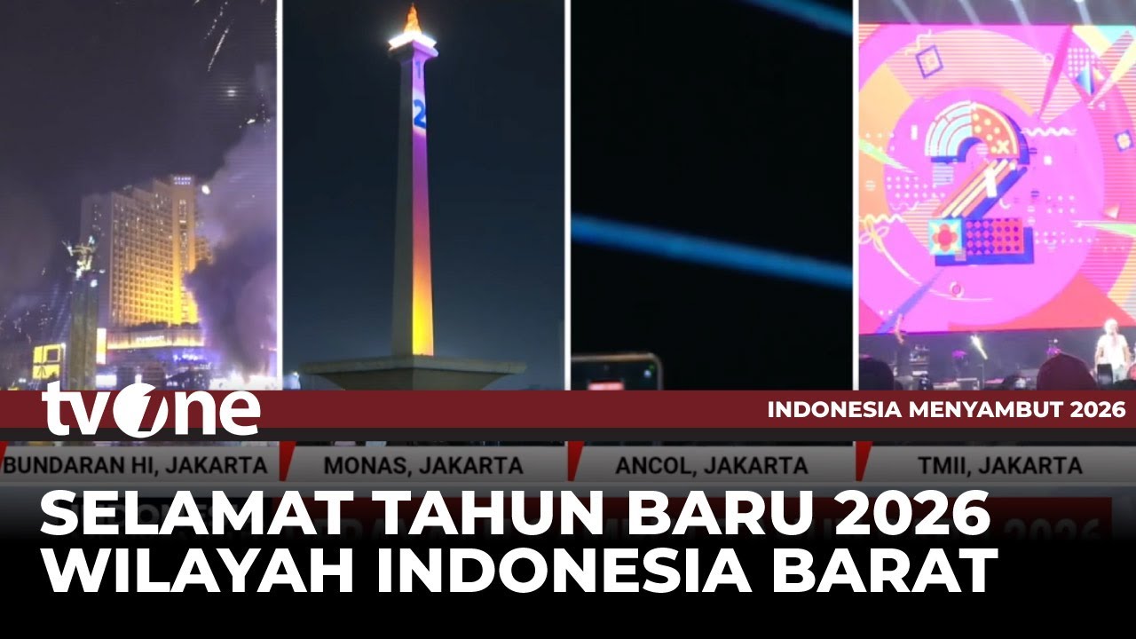 Selamat Tahun Baru 2026 untuk Wilayah Indonesia Bagian Barat | Indonesia Menyambut 2026