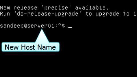 How To Change Computer Name Or Host Name - Ubuntu Server