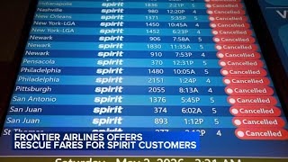 Airlines reduce, cap fares for Spirit travelers looking to rebook canceled flights
