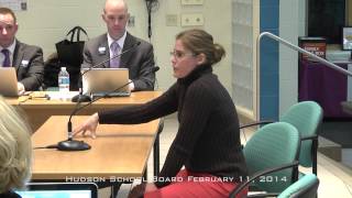 Hudson School Board February 11,2014