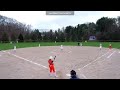 Alexis throwing down on second… runner is out! 