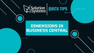 Dimensions in Business Central explained in less than two minutes