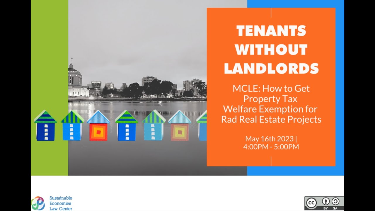 MCLE Property Welfare Tax Exemption YouTube