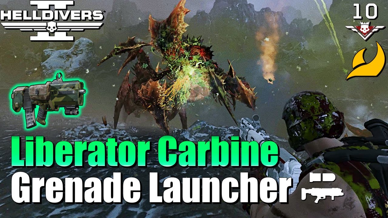Helldivers 2 | Carbine & Grenade Launcher Loadout Gameplay on ...