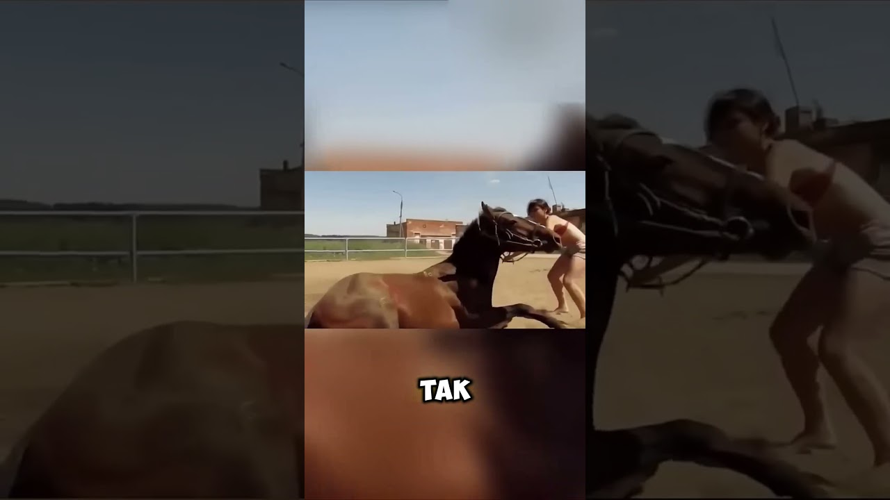 THIS HORSE DID THIS AFTER SEEING THE GIRL COULDN'T CLIMB ON