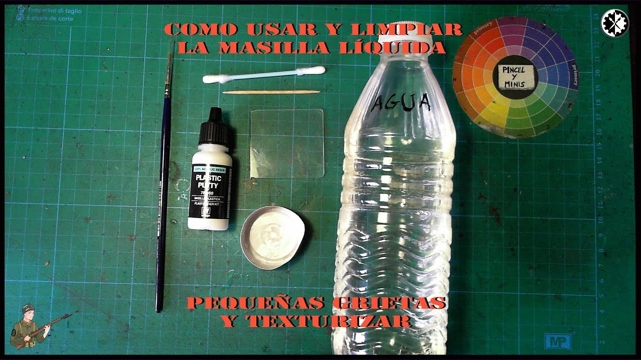 Como USAR Y Limpiar VALLEJO PLASTIC PUTTY YouTube