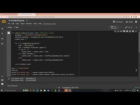 Caesar Cipher Algorithm.
