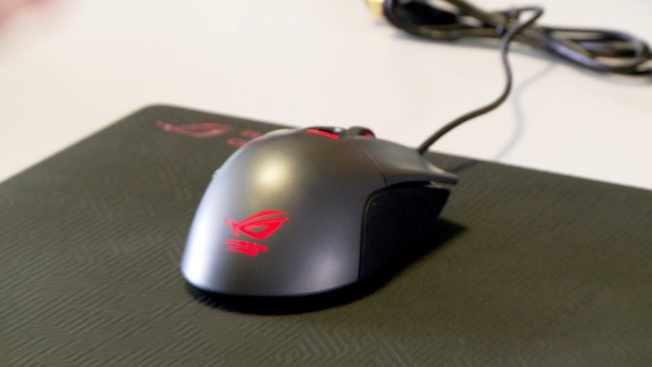 Asus ROG Gladius/Whetstone Gaming Mouse Pad | Test - YouTube