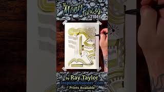 #2104 The Many Faces: Ink Painting Timelapse with Ray Taylor #2104 The Many Faces: Ink Painting Timelapse with Ray Taylor