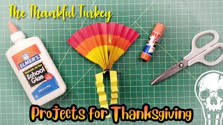 Thanksgiving construction paper fan tail turkey