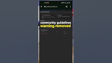 YouTube Community Guidelines Waring Removed in Telugu 🤓🤩 #shorts #viral #trending #community
