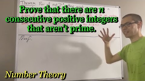 Prove that there are n consecutive positive integers that aren