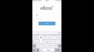How to set up the eBoss recruitment app on your mobile device screenshot 1