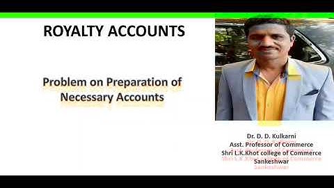 Preparation of necessary ledger accounts