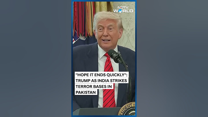 Operation Sindoor | Trump Reacts To India's Missile Attack On Pak Terror Sites, Calls It A Shame