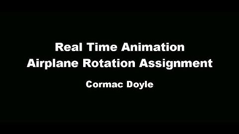 Real Time Animation - Airplane Rotations