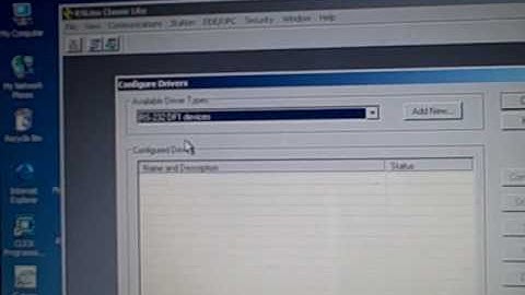 Configuring RSLinx to work with MicroLogix 1000 PLC