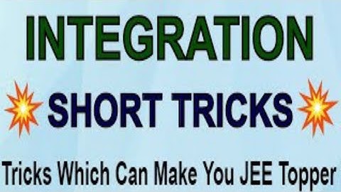 INTEGRATION SHORT-TRICK /NDA/JEE/BITSAT/CETs/BANKING/AIRFORCE//12TH MATH// TRICK