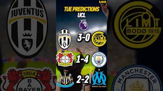 Champions League Tuesday Predictions😳🔥 + Scores🤯 #ILANR #ILAN.R #soccer #ucl #championsleague