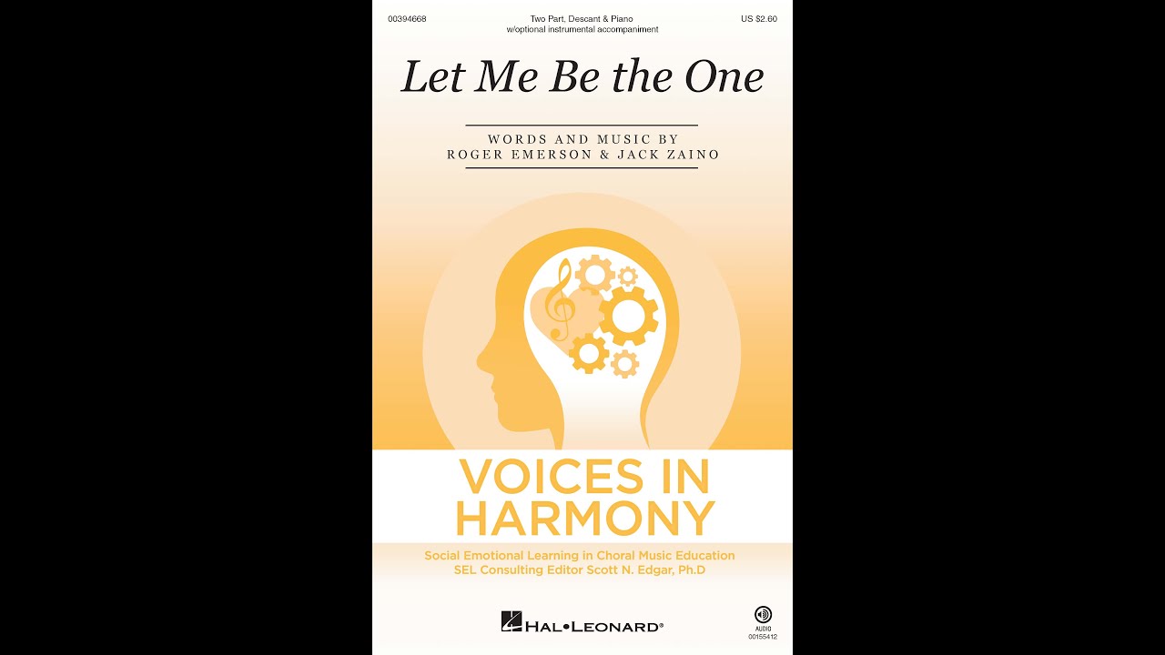 Let me be the one 2 part choir by roger emerson jack zaino youtube