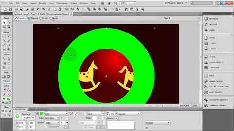 Adobe Fireworks CS5 Tutorial - Vector Christmas Ornament Graphic Design