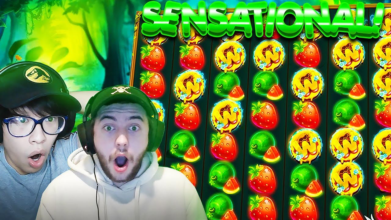 SO MANY WILDS ON THE *NEW* STICKY BEES SLOT!!