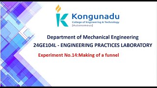 EX 14 Making of a funnel