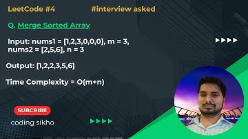 Merge Sorted Array || Leetcode#4 || Interview Asked Problem || Explaination in Easy Way