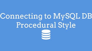 Connecting To MySQL DB Procedural Style PHP - TheMindSpeaks