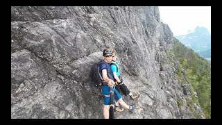 Via Ferrata Åndalsnes Vestveggen med Ingvild 11 06 2023 🫣💪😱🙏👍