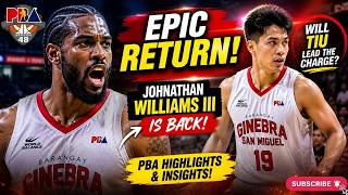EPIC RETURN! Johnathan Williams III is BACK… Will Tiu Deliver?! 🔥”