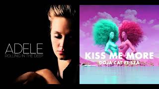 Adele - Rolling in the Deep vs. Doja Cat, SZA - Kiss Me More (MASHUP)
