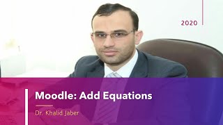 Moodle: Add Equations