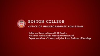 Coffee and Conversations with Faculty | BC Admission Virtual Open House