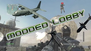 MW3 Hacked Modded Lobby (flying poeple, Lag)