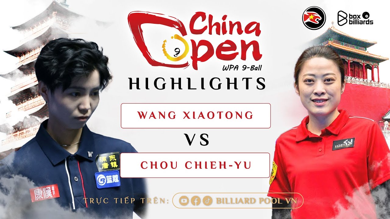 HIGHLIGHTS | WANG XIAOTONG VS CHOU CHIEH-YU | WOMEN'S 9 BALL CHINA OPEN ...