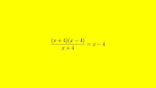 How to Simplify (x^2 - 16) / (x + 4) to Lowest Terms - Step by Step Tutorial
