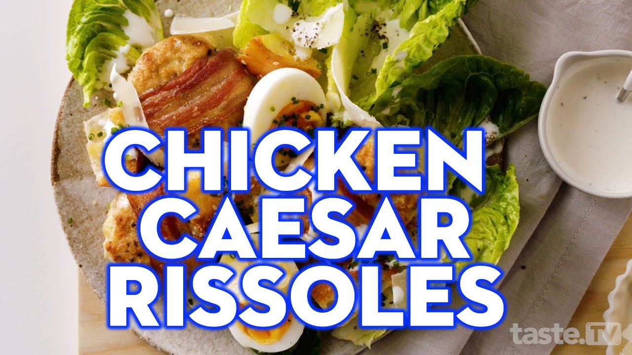 How to make Chicken Caesar rissoles YouTube