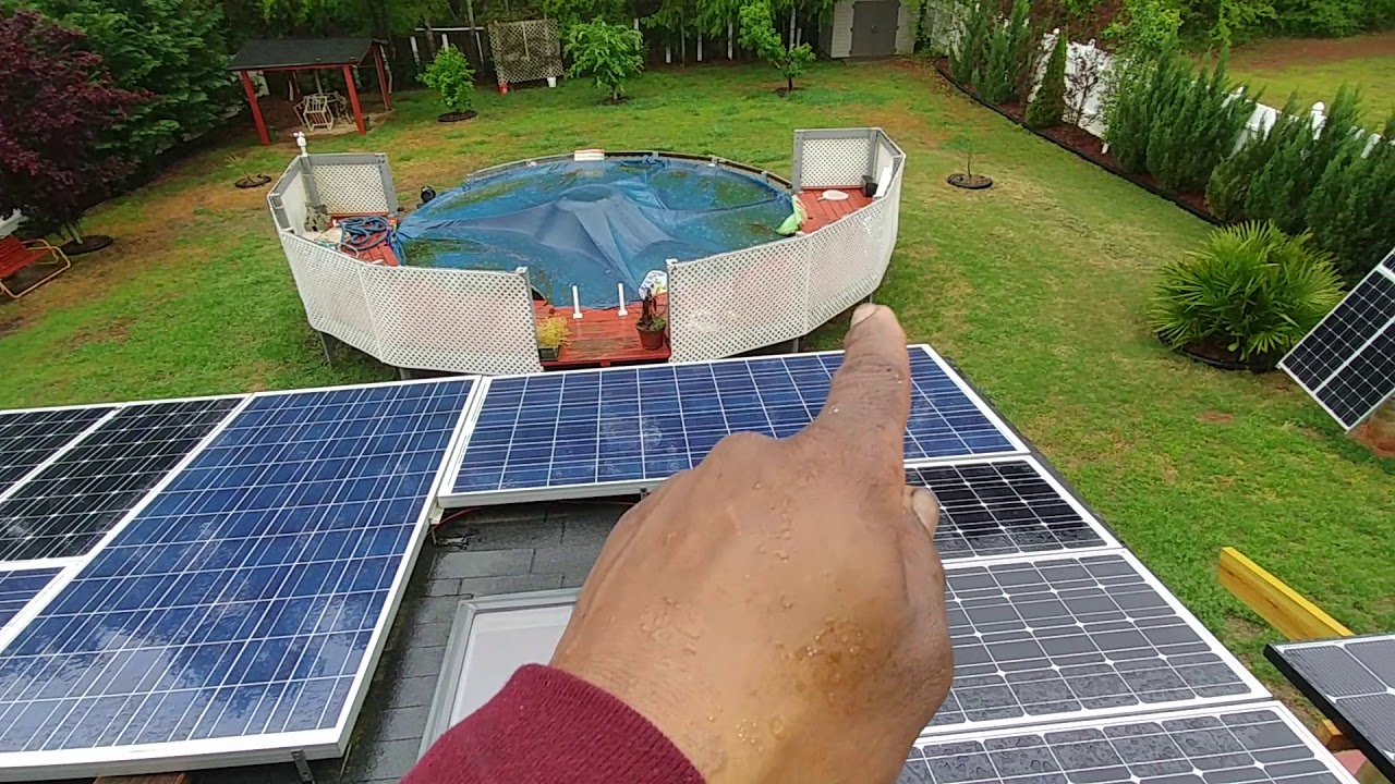Cleaning renogy solar panels YouTube