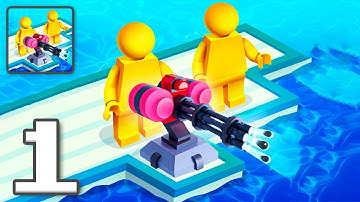 Sea Battle Raft - Gameplay Walkthrough Part 1 - Casual Games To Play (iOS, Android)