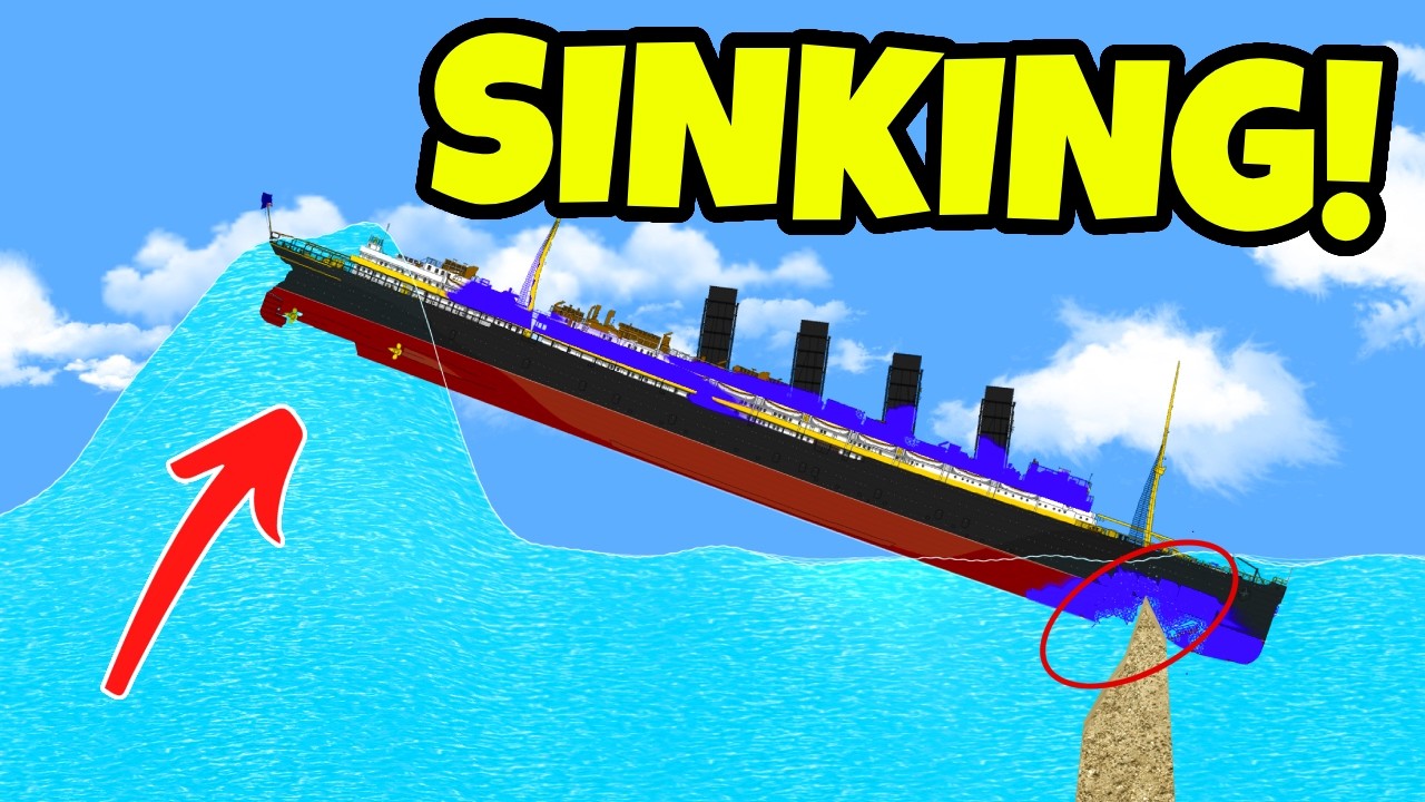 Trying EVERYTHING to SINK The RMS Lusitania! Floating Sandbox