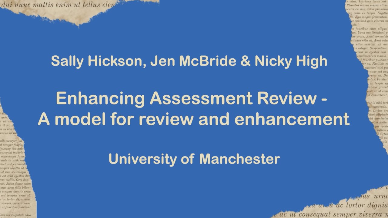 EmpowerED S3W2 - Enhancing Assessment Review - A model for review andenhancement