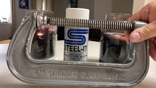 Steel-It vs. Rust-oleum Hammered spray paint Part 1