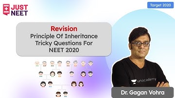 Revision - Principle Of Inheritance | Tricky Questions For NEET 2020 | Just NEET | Dr Gagan Vohra