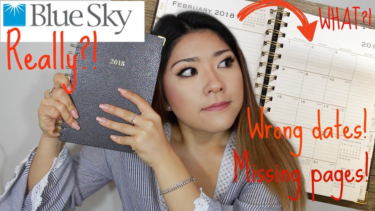 MY 2018 PLANNER | REALLY BLUE SKY?! - YouTube