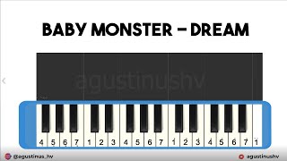 Babymonster - Dream | NOT PIANIKA DREAM BABYMONSTER | Piano Dream Baby Monster | Pianika Lagu Tiktok
