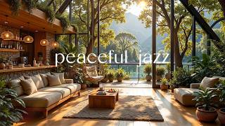 Peaceful Morning Jazz in Forest Retreat | Soft Jazz, Birdsong & Golden Sunlight for a Calm Moods screenshot 5
