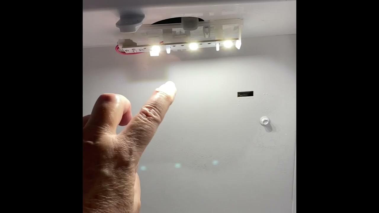 GE FREEZER LIGHT REPLACE (LED) side by side 2019 model fridge 2.8.22